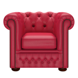 Fleming Chesterfield Fåtölj Shelly Flame Red