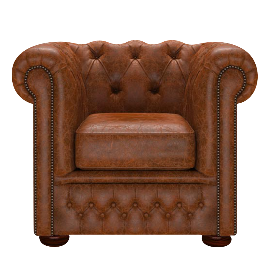 Fleming Chesterfield Fåtölj Tudor Chestnut