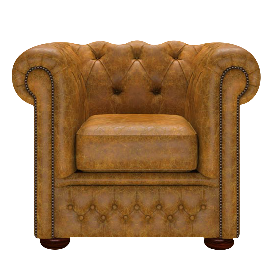 Fleming Chesterfield Fåtölj Tudor Mustard