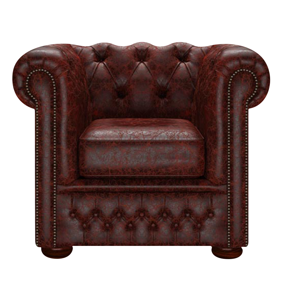Fleming Chesterfield Fåtölj Tudor Oxblood