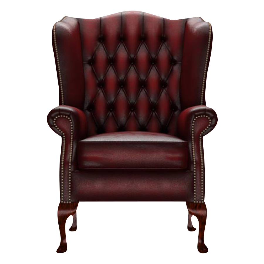Gladstone Chesterfield Fåtölj Antique Red