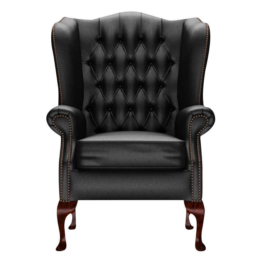 Gladstone Chesterfield Fåtölj Birch Black