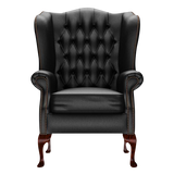 Gladstone Chesterfield Fåtölj Birch Black
