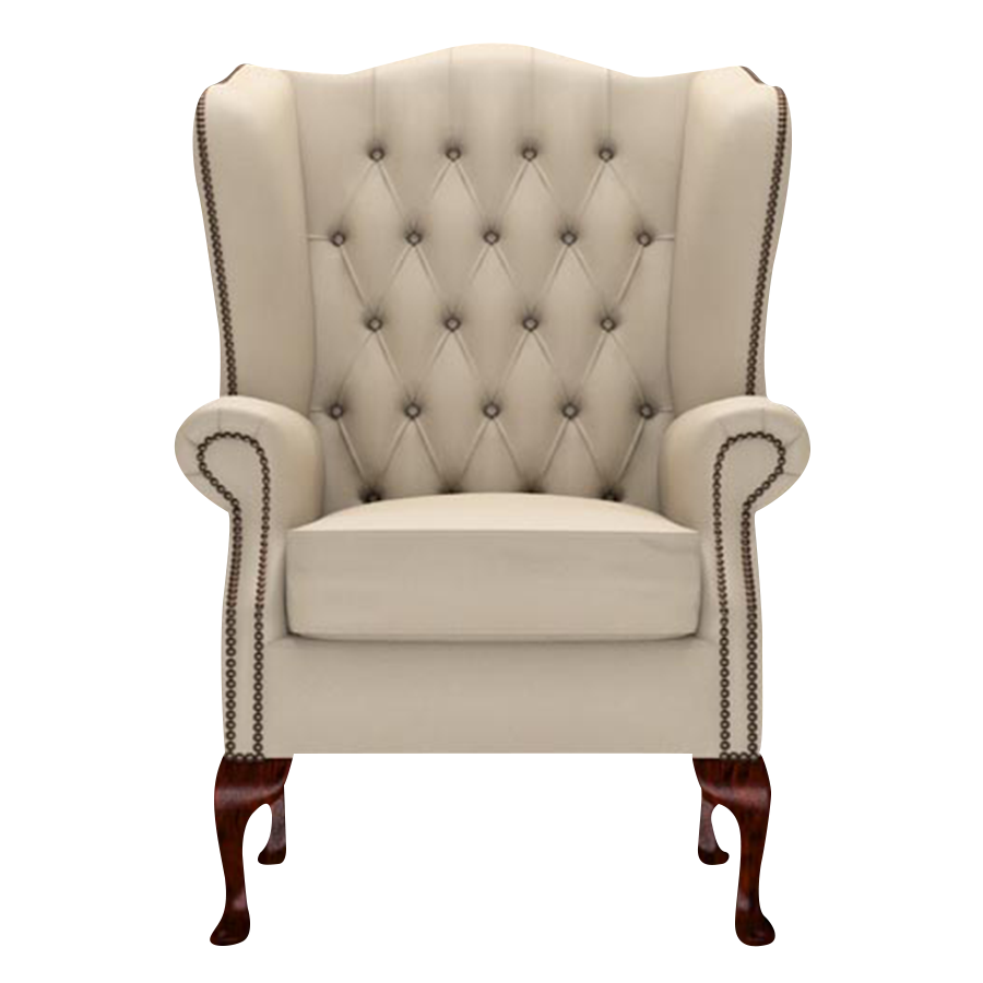 Gladstone Chesterfield Fåtölj Birch Blush Beige