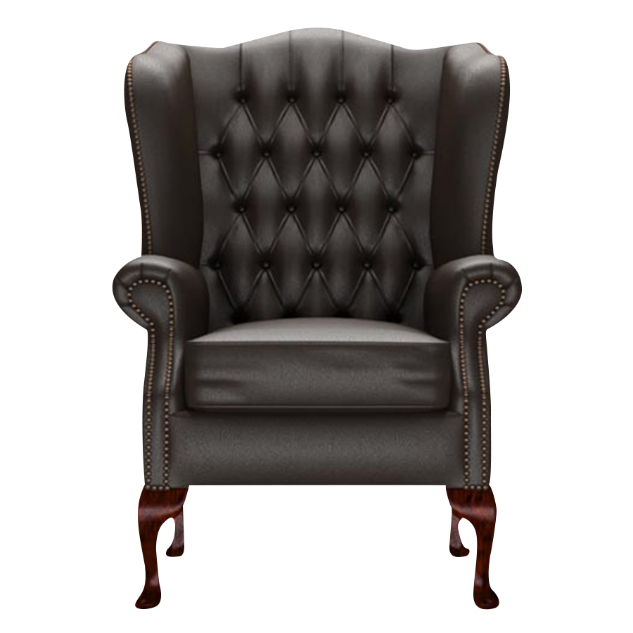 Gladstone Chesterfield Fåtölj Birch Brown