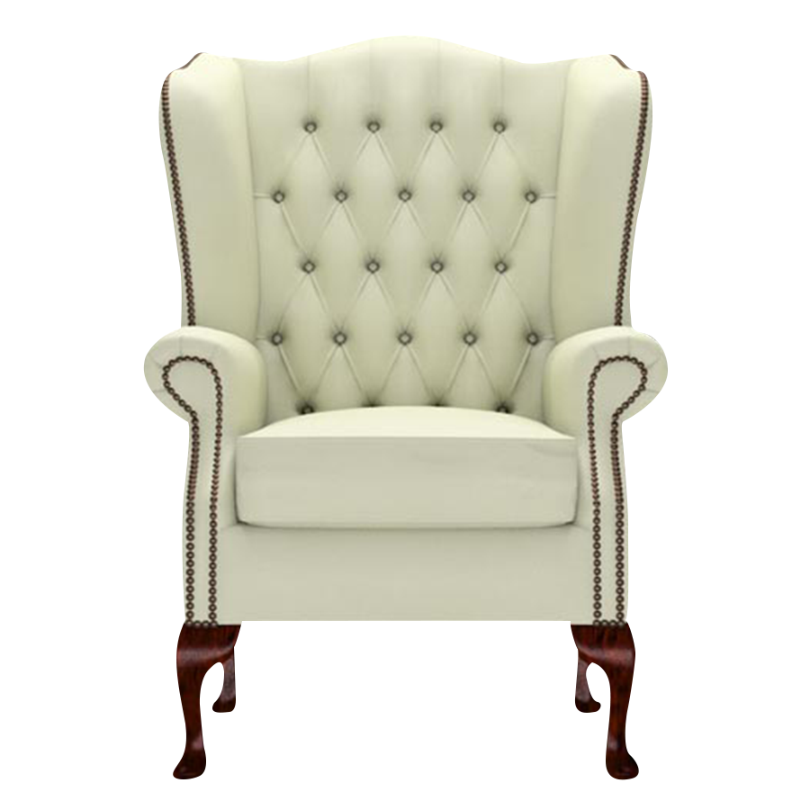 Gladstone Chesterfield Fåtölj Birch Cream
