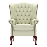 Gladstone Chesterfield Fåtölj Birch Cream