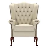 Gladstone Chesterfield Fåtölj Birch Ivory