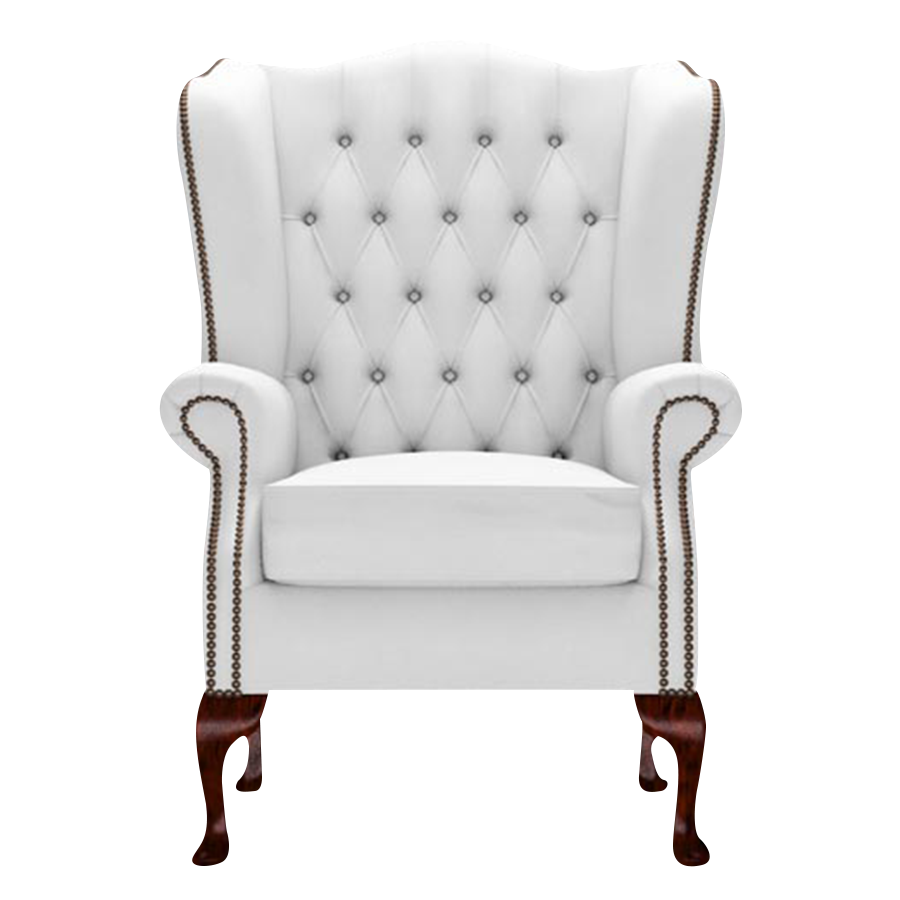 Gladstone Chesterfield Fåtölj Birch White