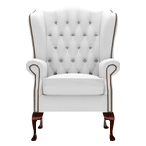 Gladstone Chesterfield Fåtölj Birch White