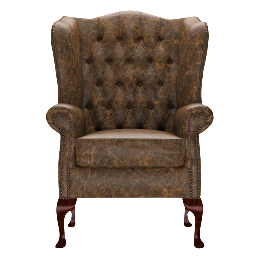 Gladstone Chesterfield Fåtölj Etna Brandy