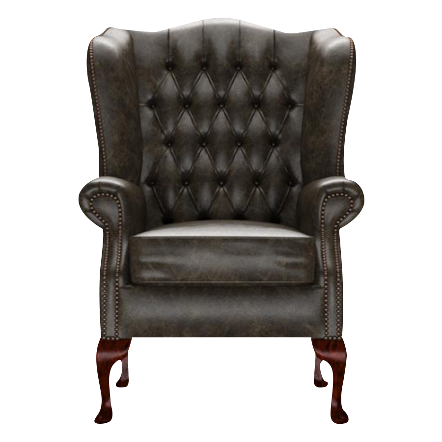 Gladstone Chesterfield Fåtölj Old English Alga