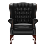Gladstone Chesterfield Fåtölj Old English Black
