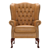 Gladstone Chesterfield Fåtölj Old English Buckskin