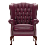 Gladstone Chesterfield Fåtölj Old English Burgundy