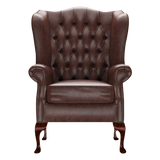 Gladstone Chesterfield Fåtölj Old English Dark Brown