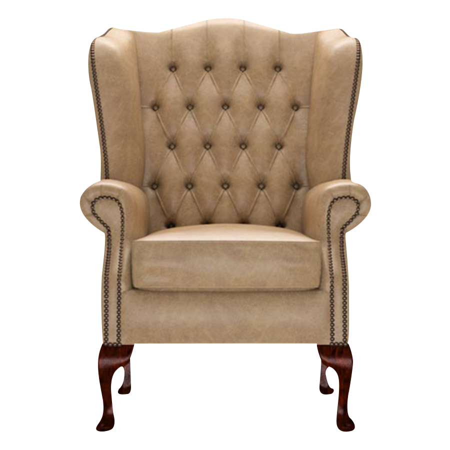 Gladstone Chesterfield Fåtölj Old English Parchment