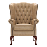 Gladstone Chesterfield Fåtölj Old English Parchment