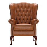 Gladstone Chesterfield Fåtölj Old English Saddle