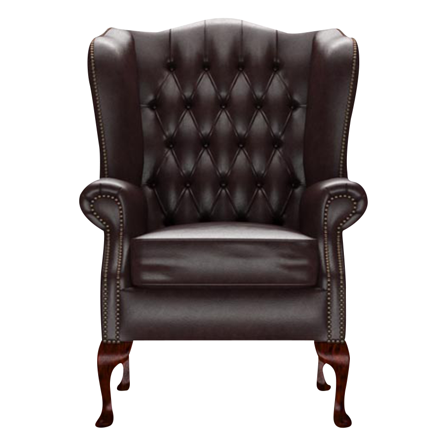 Gladstone Chesterfield Fåtölj Old English Smoke