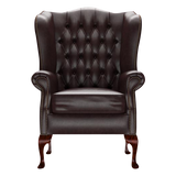 Gladstone Chesterfield Fåtölj Old English Smoke