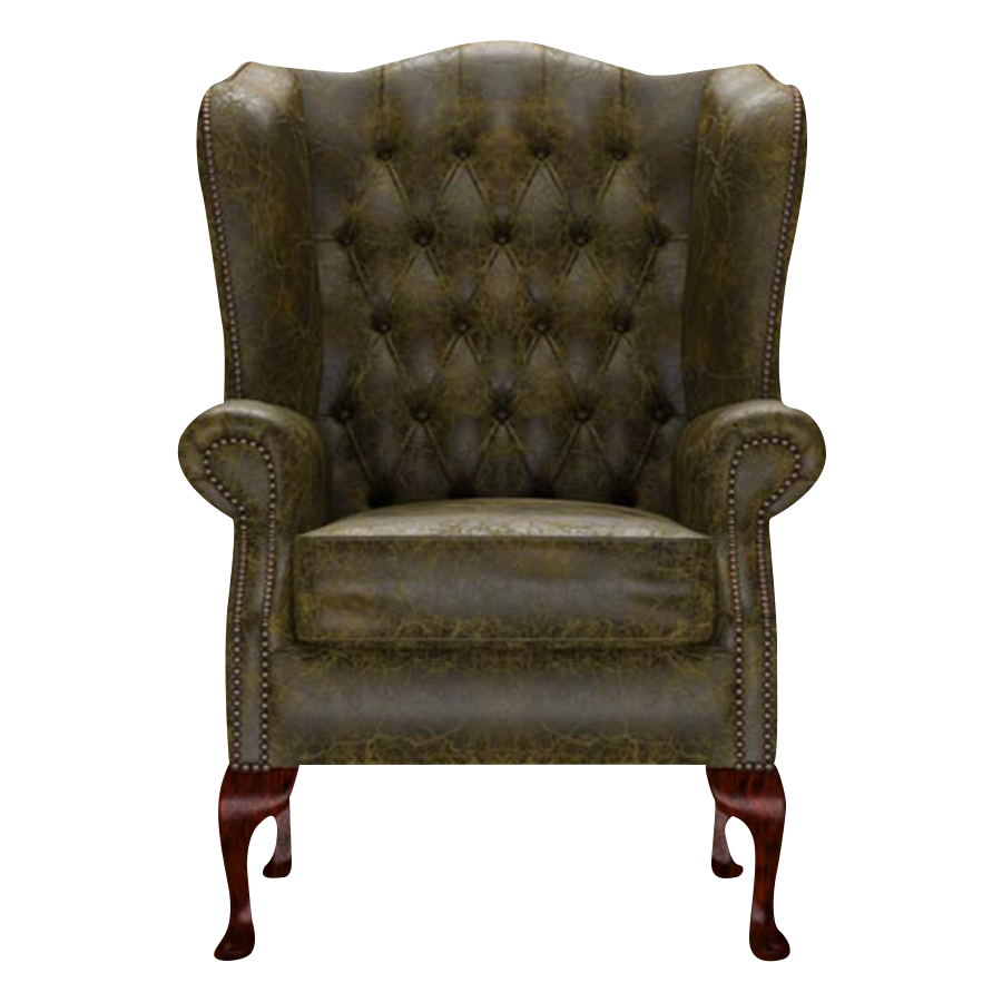 Gladstone Chesterfield Fåtölj Tudor Birch