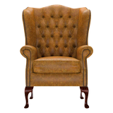 Gladstone Chesterfield Fåtölj Tudor Mustard