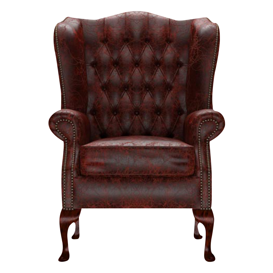 Gladstone Chesterfield Fåtölj Tudor Oxblood