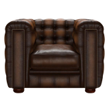 Kingsley Chesterfield Fåtölj Antique Autumn Tan