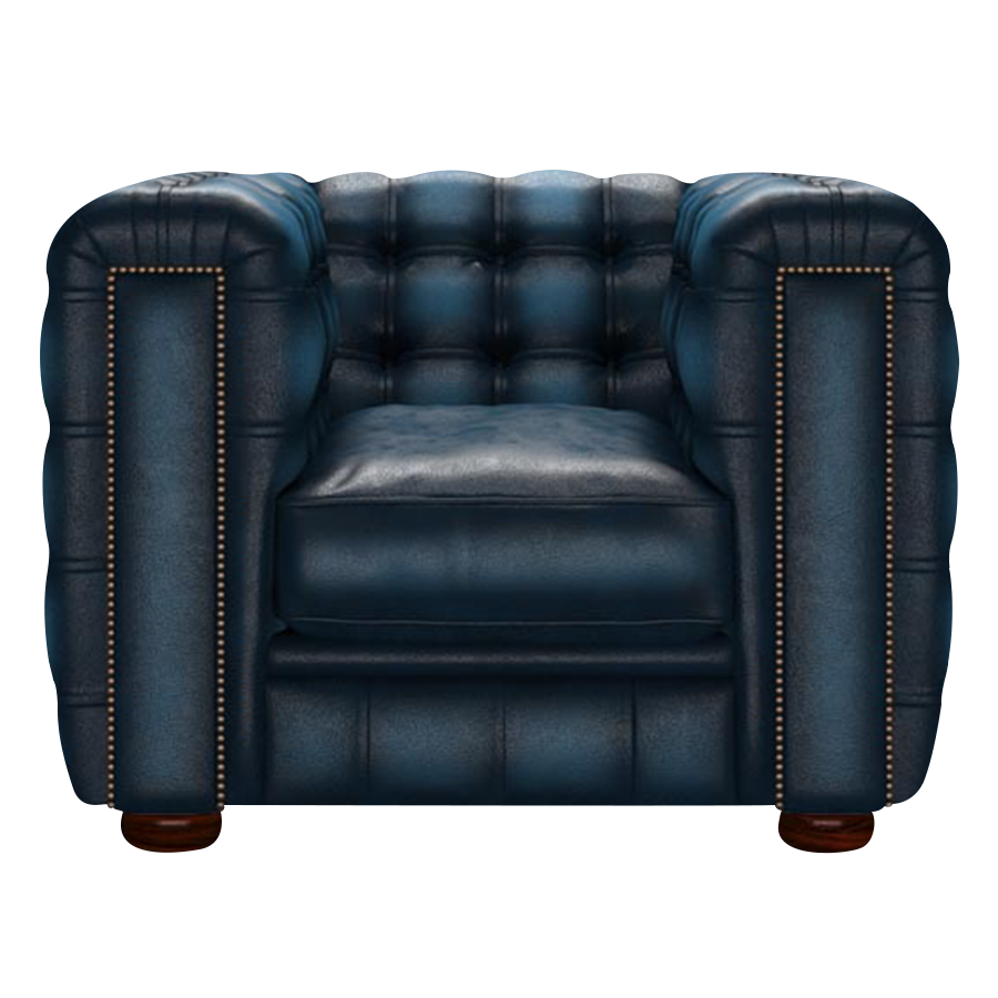 Kingsley Chesterfield Fåtölj Antique Blue