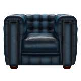 Kingsley Chesterfield Fåtölj Antique Blue