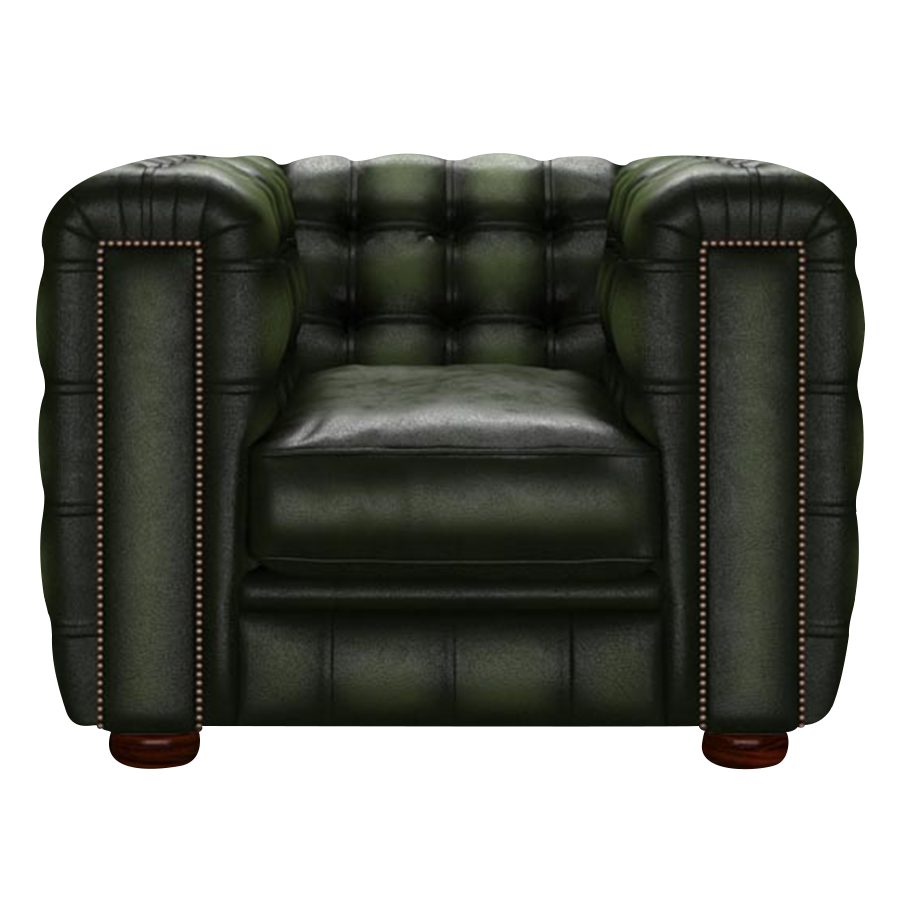 Kingsley Chesterfield Fåtölj Antique Green