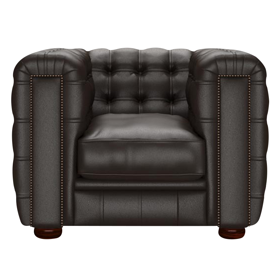 Kingsley Chesterfield Fåtölj Birch Brown