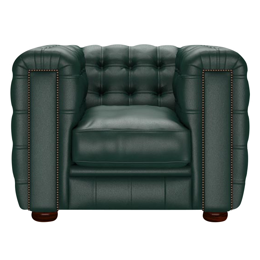Kingsley Chesterfield Fåtölj Birch Forest Green