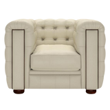 Kingsley Chesterfield Fåtölj Birch Ivory
