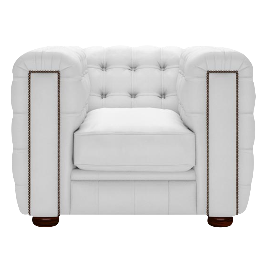 Kingsley Chesterfield Fåtölj Birch White