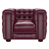 Kingsley Chesterfield Fåtölj Old English Burgundy