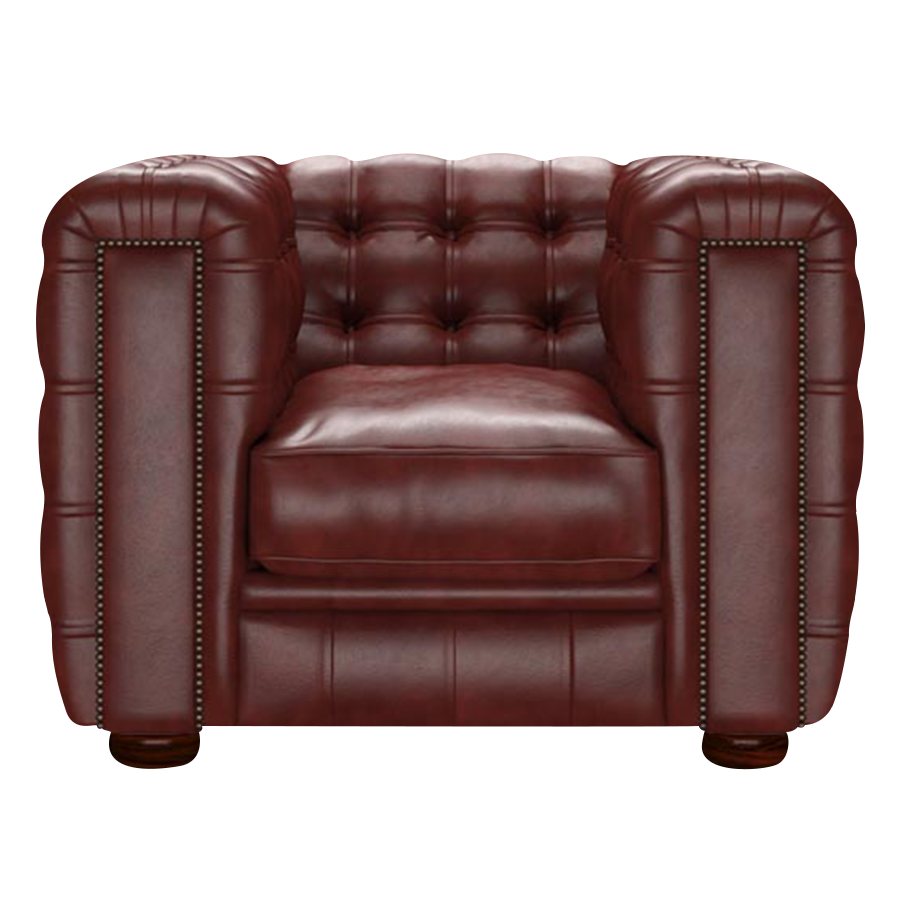 Kingsley Chesterfield Fåtölj Old English Chestnut