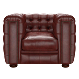 Kingsley Chesterfield Fåtölj Old English Chestnut