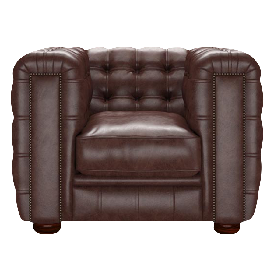 Kingsley Chesterfield Fåtölj Old English Dark Brown