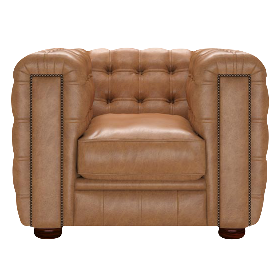 Kingsley Chesterfield Fåtölj Old English Tan