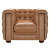 Kingsley Chesterfield Fåtölj Old English Tan