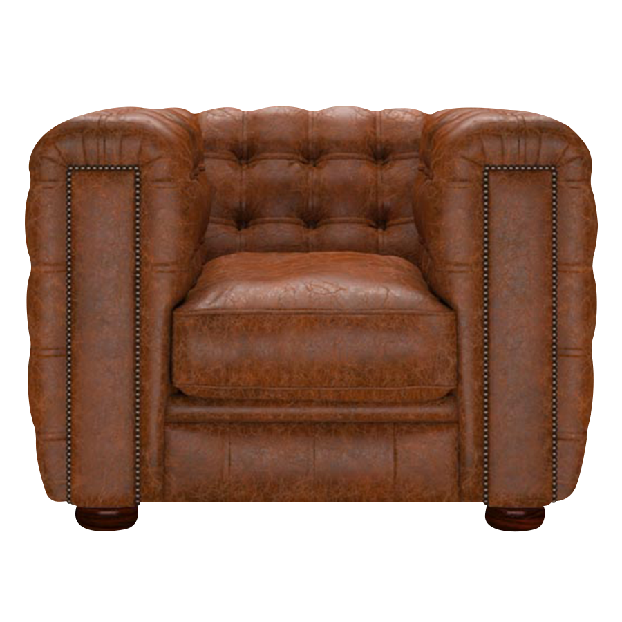 Kingsley Chesterfield Fåtölj Tudor Chestnut