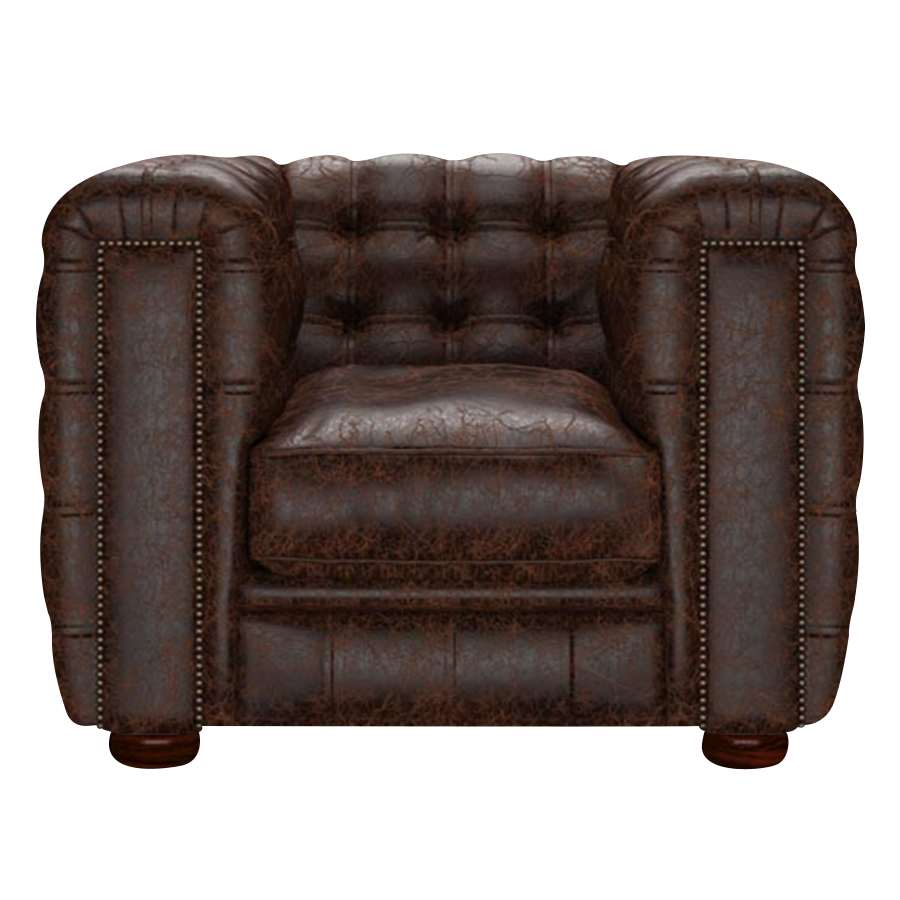 Kingsley Chesterfield Fåtölj Tudor Mahogany