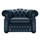 Lawrence Chesterfield Fåtölj Antique Blue
