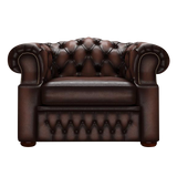 Lawrence Chesterfield Fåtölj Antique Brown