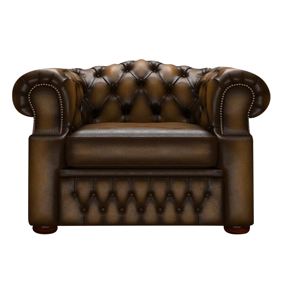 Lawrence Chesterfield Fåtölj Antique Gold