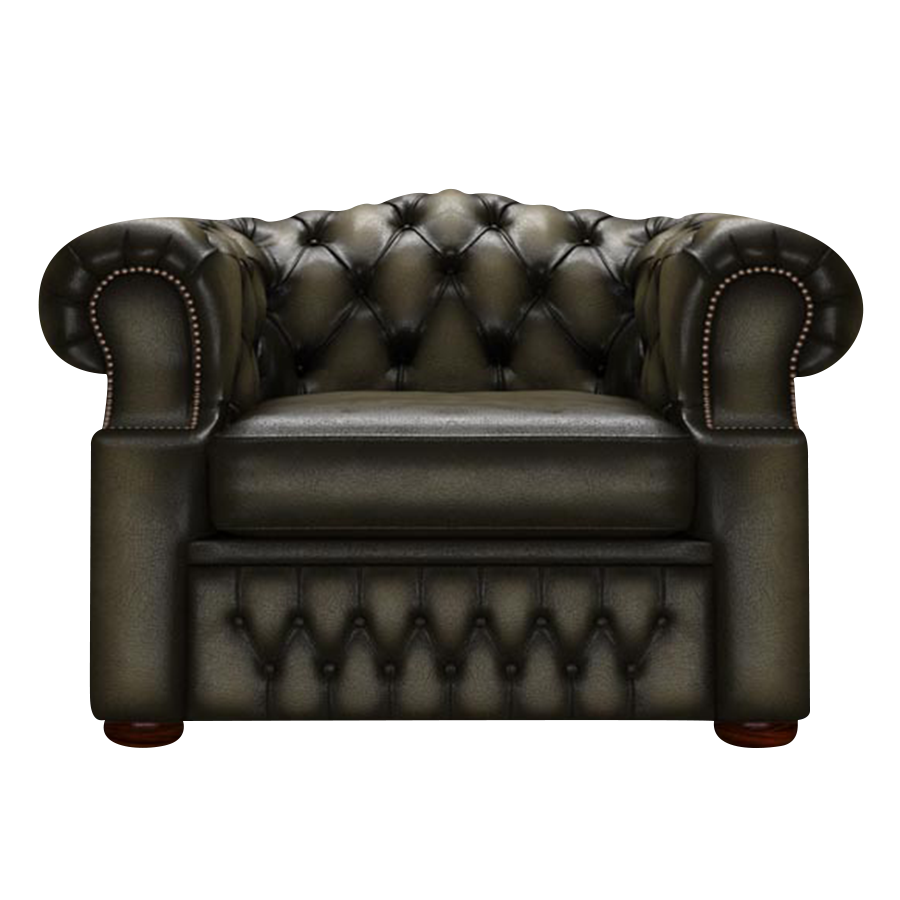Lawrence Chesterfield Fåtölj Antique Olive