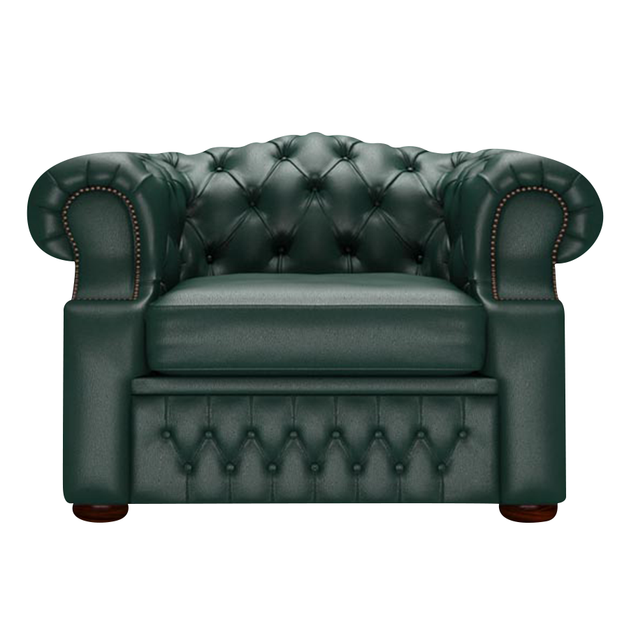 Lawrence Chesterfield Fåtölj Birch Forest Green