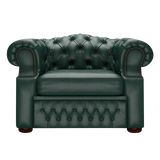 Lawrence Chesterfield Fåtölj Birch Forest Green